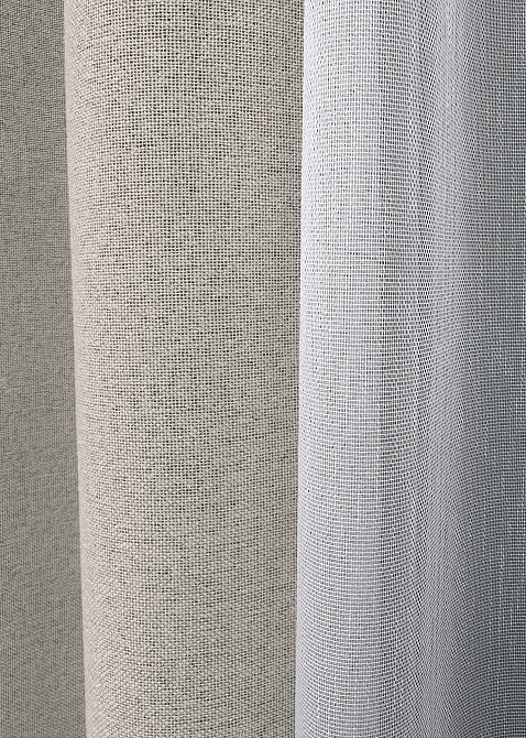 Комплект штор VR-Textil 100% блэкаут ASHEN NIGHT 150х270 2шт и Тюль 400х270 1842ш-1153т пепельный с белым 71-082/3 Киев - изображение 6