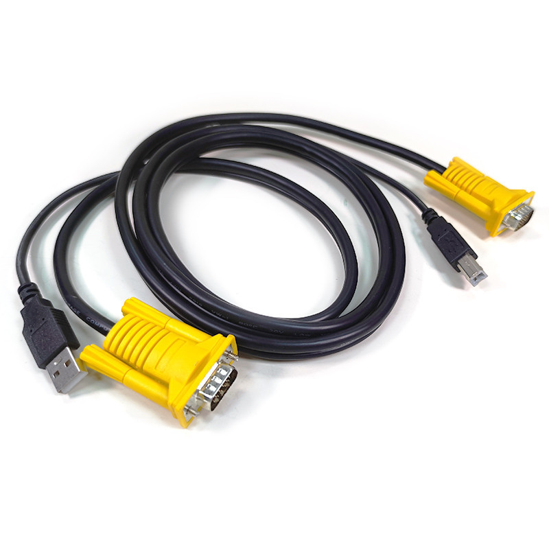 Кабель KVM VGA + USB 1.4 м для мыши, клавиатуры и монитора Киев - изображение 1