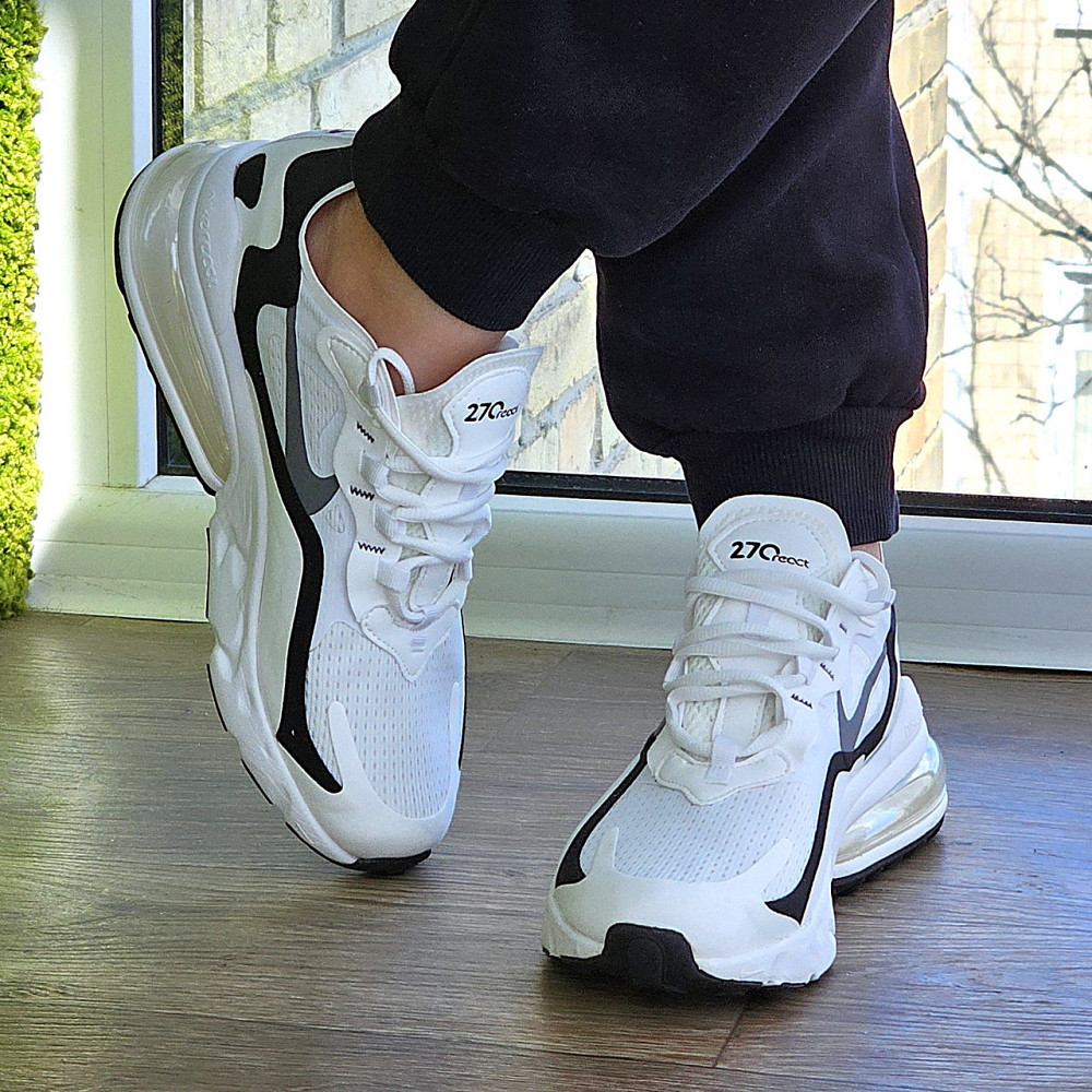 Кроссовки Nike 270 Сеточка Мужские Белые Найк с Амортизацией Летние (размеры: 41,42,43,44,45) Видео Обзор Днепр - изображение 9