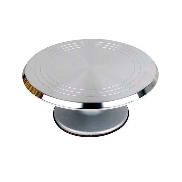 ПІДСТАВКА МЕТАЛЕВА ПІД ТОРТ ОБЕРТОВА МОТІ В 13 Ø 30 СМ (ШТ) 2167 ABA-OPT Одеса - фото 1