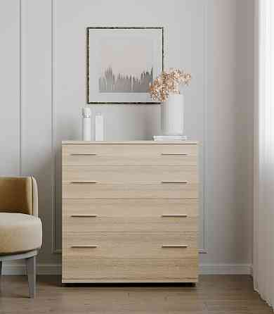 Комод для постельного белья Эверест К-2 80х45х85 дуб сонома (телескопы) (DTM-2451) Львов