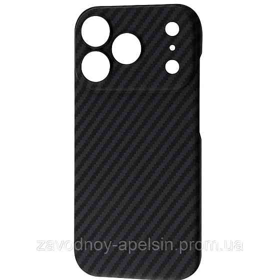 Iphone 17 Pro Max Ультратонкий чехол Карбон (черный) Одесса