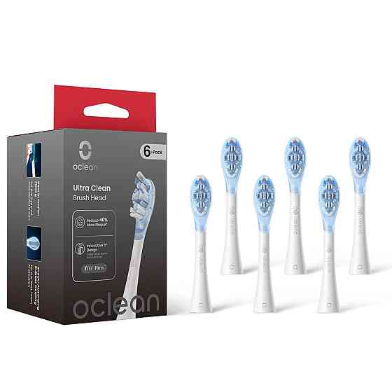 Насадка для зубної електрощітки Oclean Ultra White Clean UC03 6 шт (6970810556926) ( white ) Харків