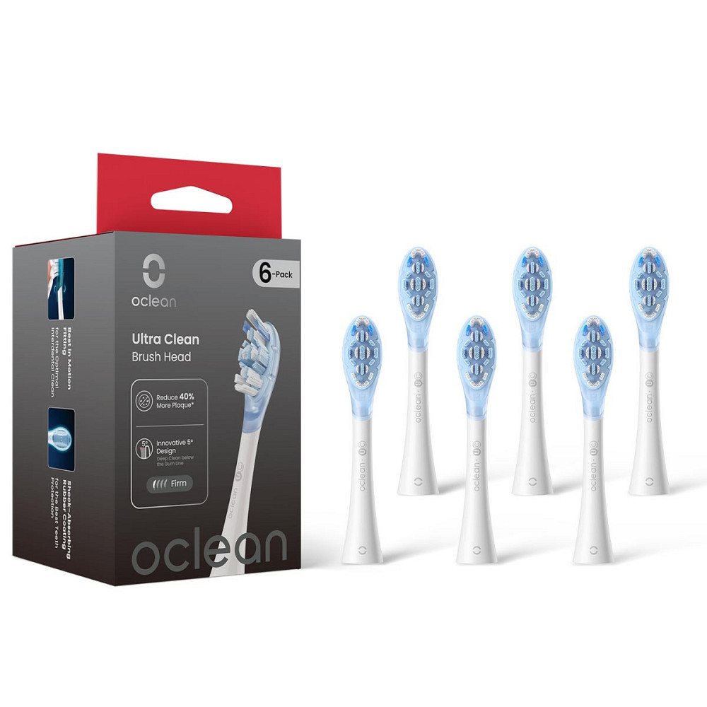 Насадка для зубної електрощітки Oclean Ultra White Clean UC03 6 шт (6970810556926) ( white ) Харків - фото 1
