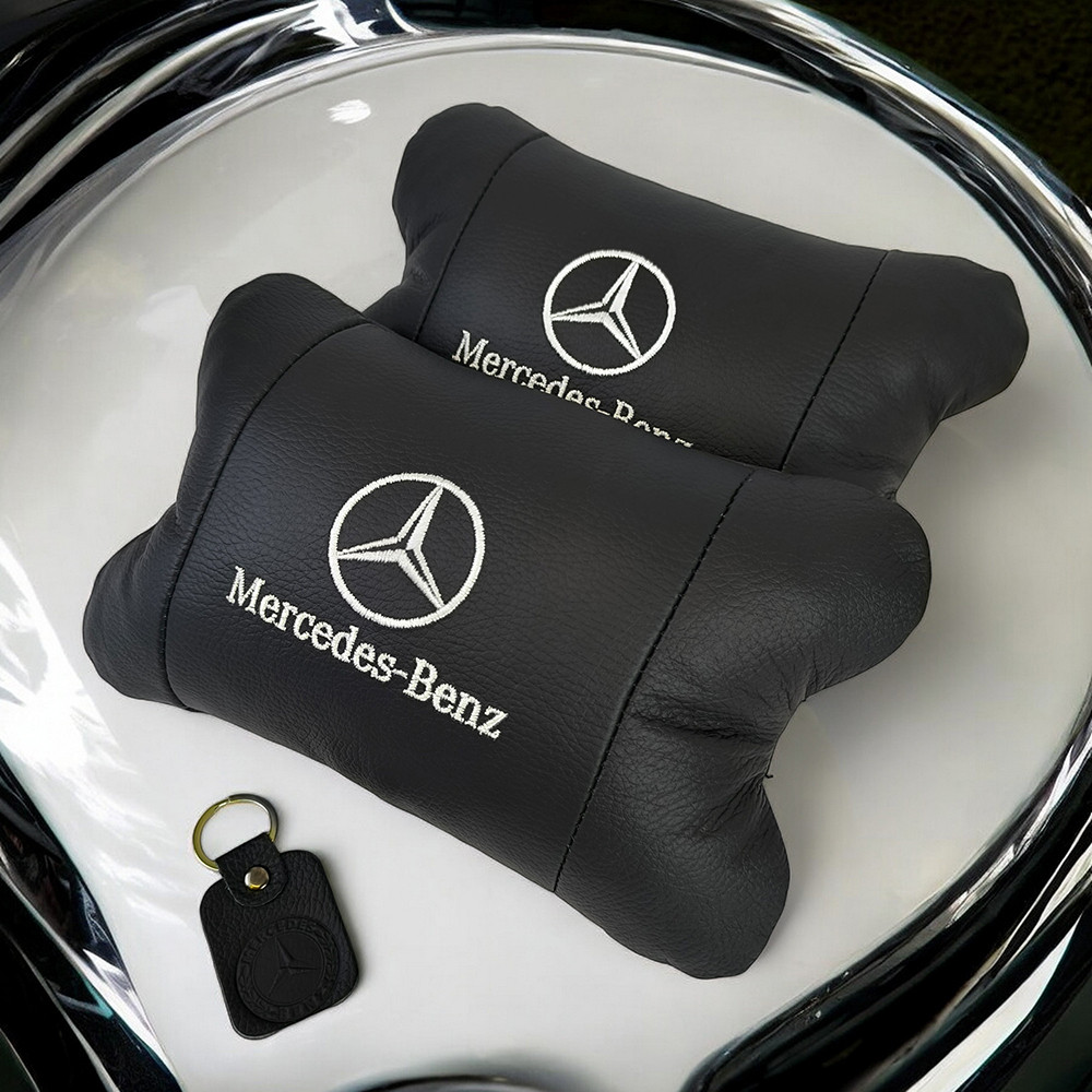 Подарок в машину мужчине Mercedes-Benz Мерседес, Подушки для машини, Подушка подголовник с логотипом OC-19 Львов - изображение 3