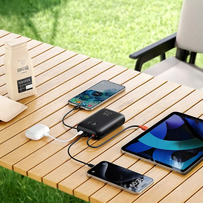 Зовнішній акумулятор VEGER Built-In 2 cables Ultra Mini 30000mAh Киев - изображение 7