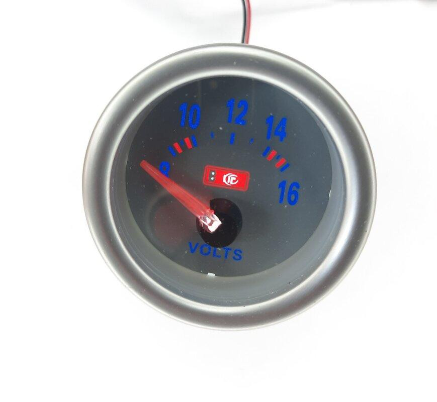 Вольтметр стрілочний 7701-3 LED 12v/d52мм Вінниця - фото 1