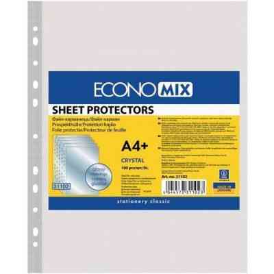 Файл Economix А4+ Crystal глянцевый, 100 штук (E31102) Винница