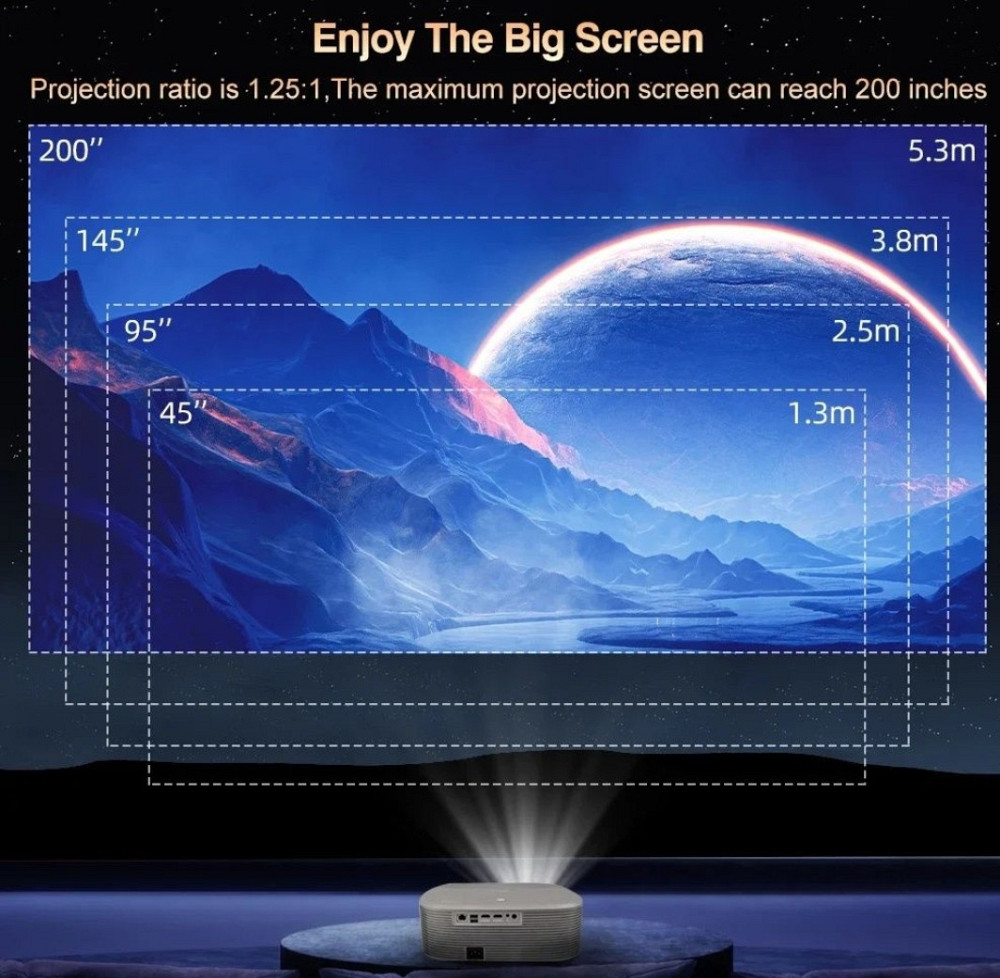 Проєктор Everycom HQ10W DLD GT300 Гарантія! Київ - фото 3