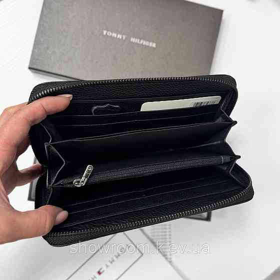 Шкіряний брендовий гаманець клатч TH (6613) Київ