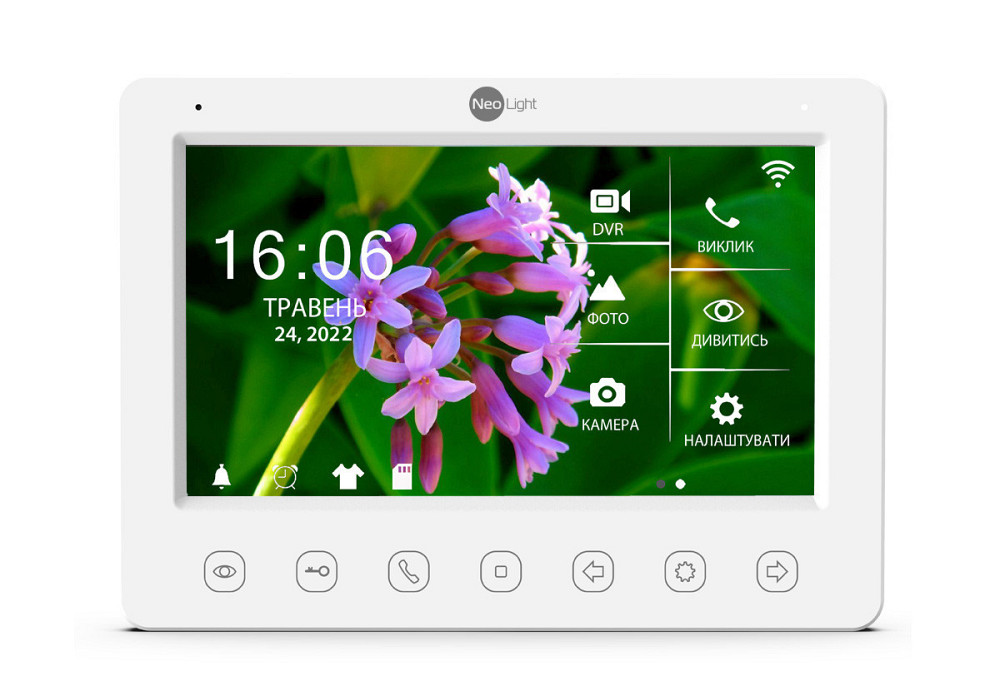 Видеодомофон 7 дюймов с Wi-Fi NeoLight Kappa+ HD WF white Киев - изображение 7