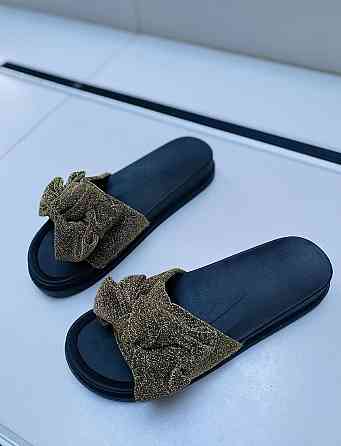 No brend Шльопанці жіночі 954 зелені (літо, тканина) (1864) Коломыя