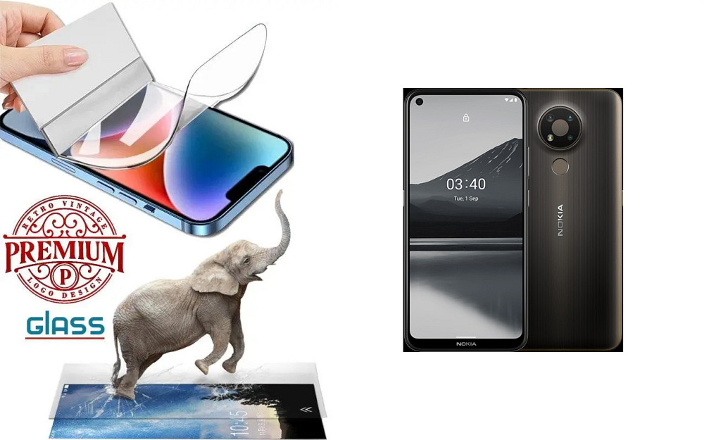 Поліуретанова плівка Nokia 3.4, Premium, товщина 0,2 мм Київ - фото 1
