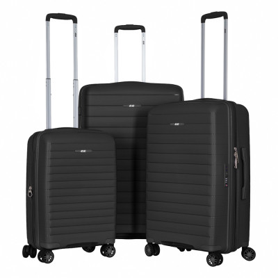 Набор чемоданов 2E Aero (L+M+S), чорні (2E-SPP-AERO-SET3-BK) Вінниця - фото 1