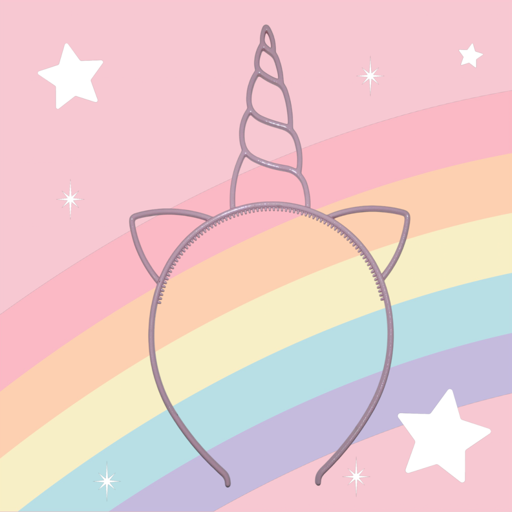 Детский обруч Единорог с ушками 22 на 14 см светло розовый Киев - изображение 1