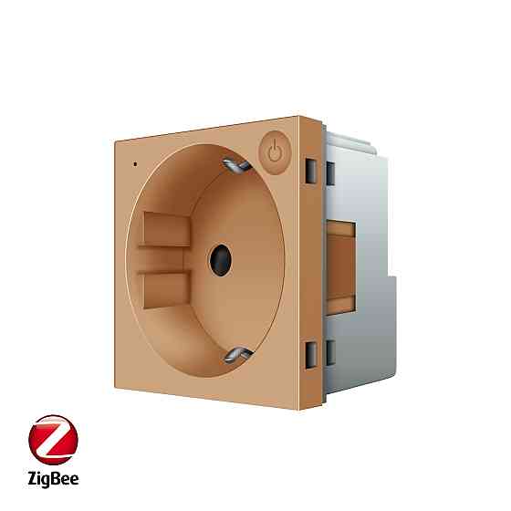 LIVOLO Розумна розетка LIVOLO ZigBee, з заземленням, золота, 16А 230В, керування через Alexa / Коломия
