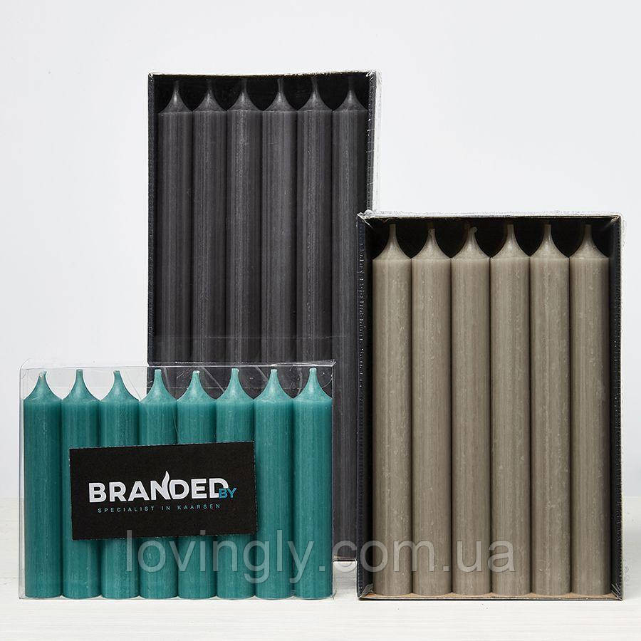 Свеча столовая Brandedby Нидерланды 195 мм, цвет Темный Графит. Ирпень - изображение 2