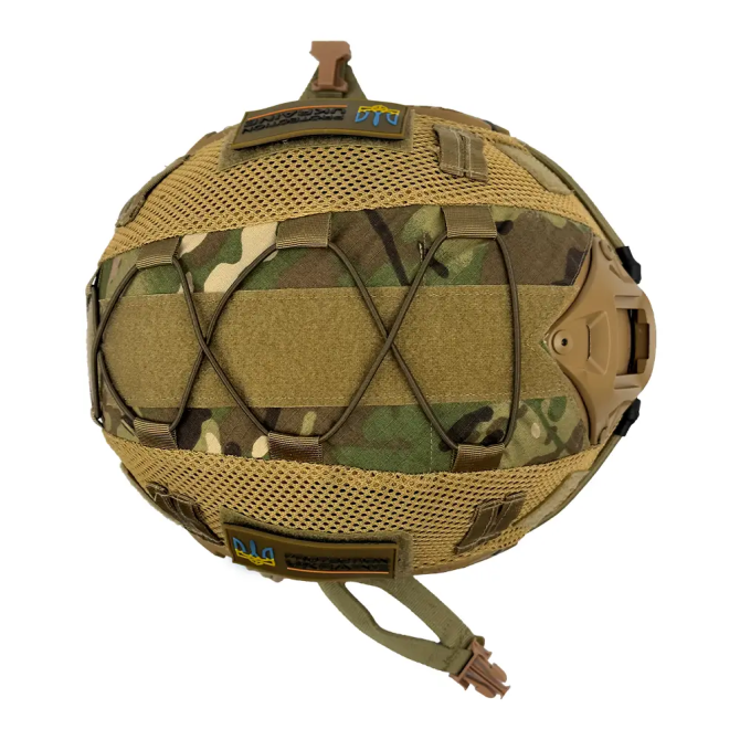 Защитный кевларовый шлем Fast Helmet NIJ IIIA (Койот) + Кавер (Мультикам) S Винница - изображение 10
