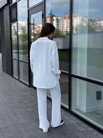 Костюм-тройка женский летний с шортами и брюками Белый M-L Харьков