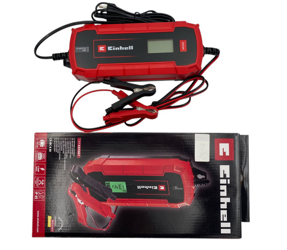 Зарядний пристрій Einhell CE-BC 6M для акумулятора з інтелектуальним зарядом Київ - фото 1