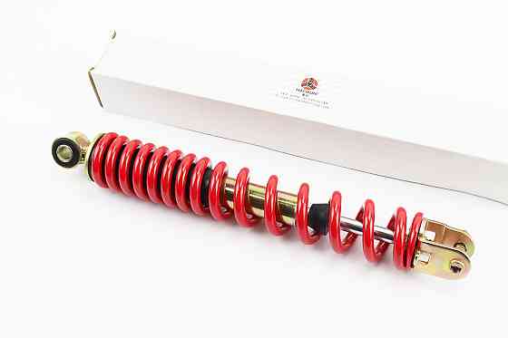 Амортизатор задній GY6/Honda - 300мм*d43мм (втулка 10мм / вилка 8мм), червоний Киев