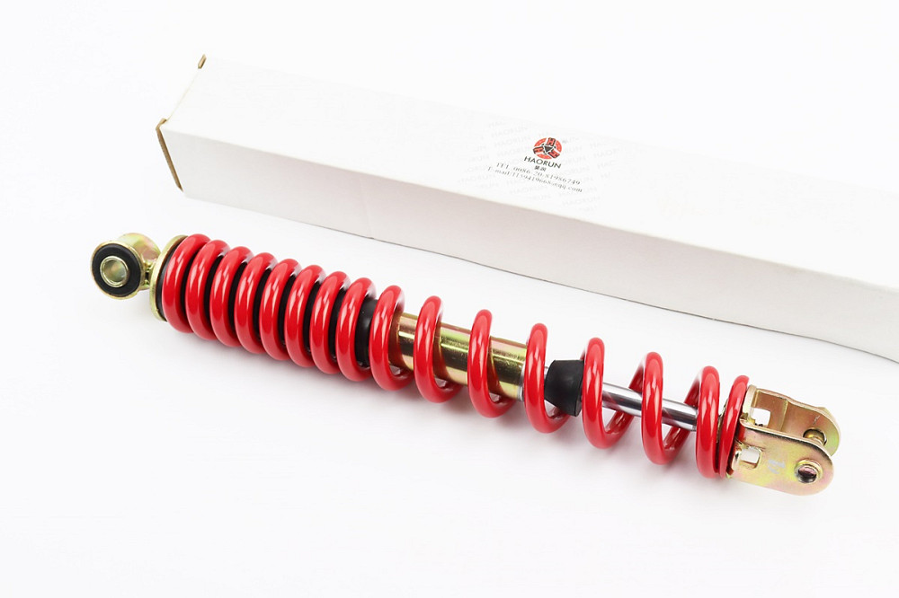 Амортизатор задній GY6/Honda - 300мм*d43мм (втулка 10мм / вилка 8мм), червоний Киев - изображение 1