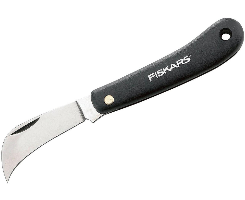 Складной изогнутый Нож для прививания растений 17 см Fiskars 