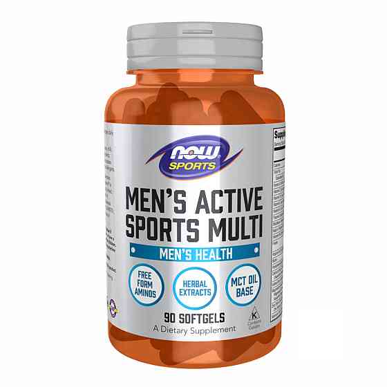 Витамины мужские Now Men's Active Sports Multi 90 softgels Киев
