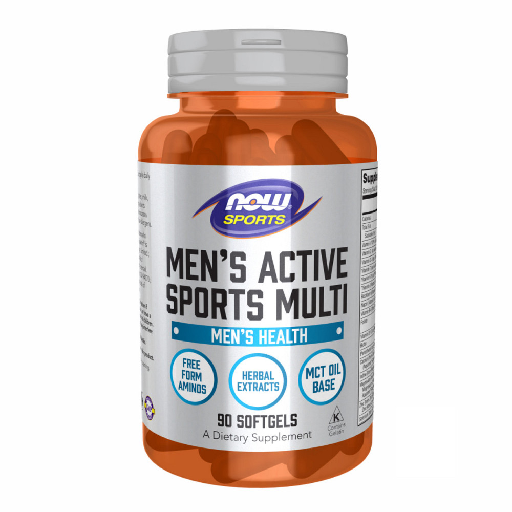 Витамины мужские Now Men's Active Sports Multi 90 softgels Киев - изображение 1