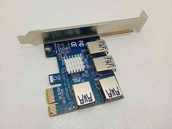 Плата розширення райзерів PCI-E x1 на 4 порти PCIE-EUX1-04 VER002 Луцьк