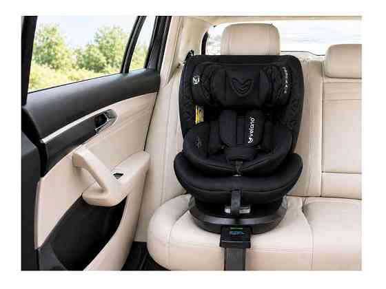 Автокресло VELANO Vento 360° i-Size 40–150 см, ISOFIX + опорная нога, black Киев