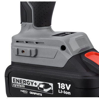 Гайковерт Graphite Energy+ 18V, безщітковий, 2600об/хв, 330Нм, 1/2&quot;, 0.9кг (без АКБ та ЗП) (58G028-1) Вінниця - фото 5