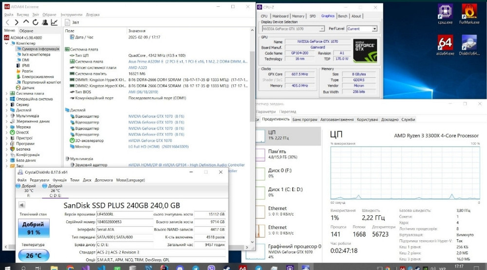 Відеокарта Топова gainward phoenix Shangenx 1070 8gb Київ - фото 2