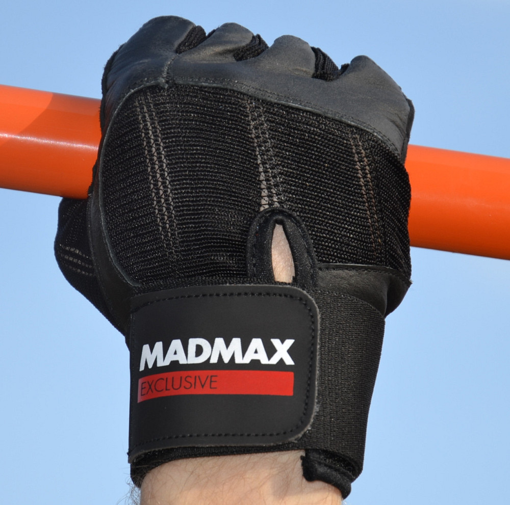 Рукавички для фітнесу MadMax MFG-269 Professional Exclusive Black M Каменское - изображение 9