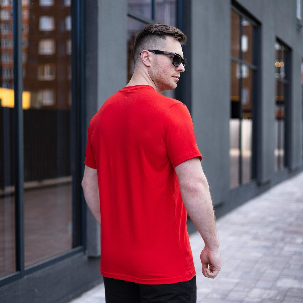 Чоловіча футболка бавовняна Pobedov Peremoga червона Київ - фото 6