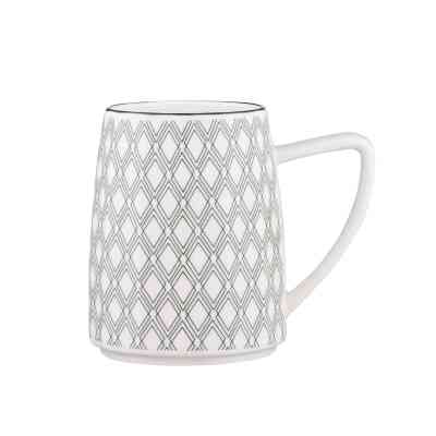 Чашка Ardesto Lamberto, 360мл, порцеляна, біло-сірий (AR3049) Вінниця