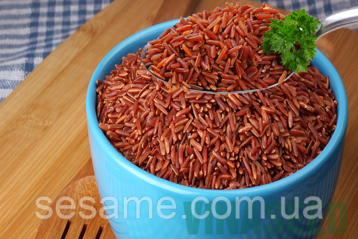 Рис коричневый дикий, нешлифованный, красный рис, бурый 1кг Харьков - изображение 1