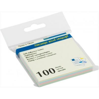 Бумага для заметок Buromax with adhesive layer 76х76мм, 100sheets, pastel colors mix (BM.2312-10) Винница - изображение 2
