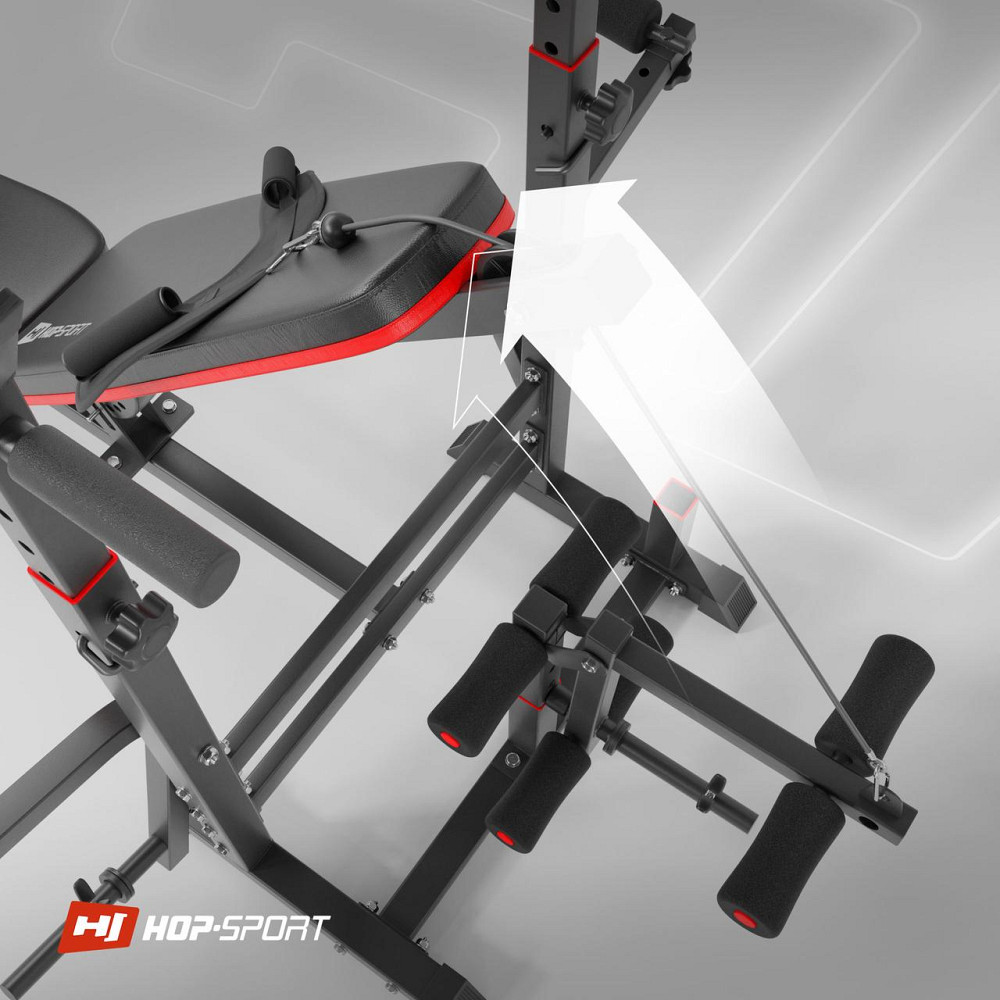 Лавка тренувальна Hop-Sport HS-1075 Pro із партою Скотта Киев - изображение 6