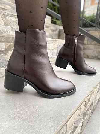 Injers Черевики жіночі INJERS 583 коричневі (весна-осінь, шкіра натуральна) (1124) 37 Коломыя