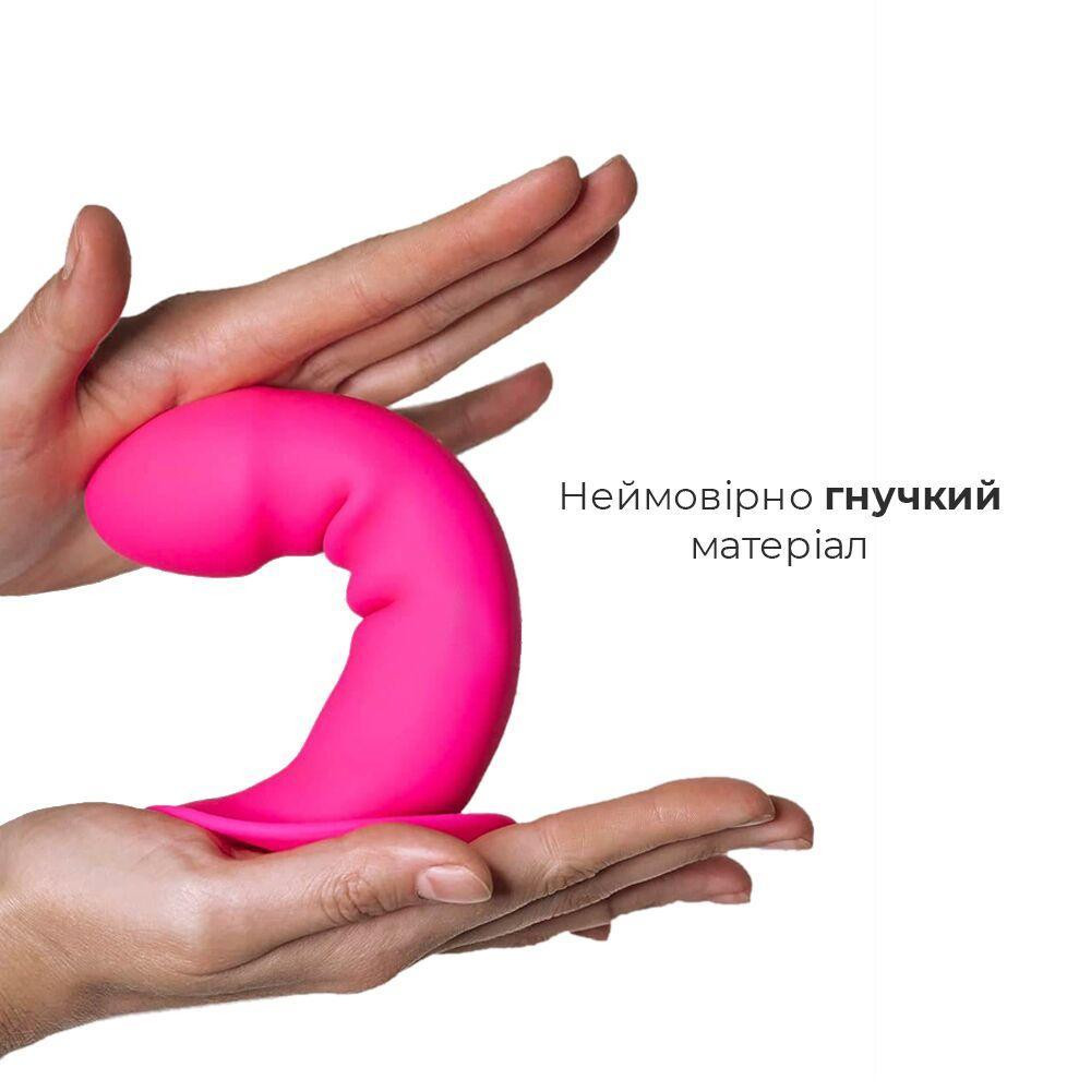 Дилдо з присоскою Adrien Lastic Hitsens 2 Pink, відмінно для страпона, макс. діам. 4см, довж. 16,7см Sex Aura Київ - фото 3