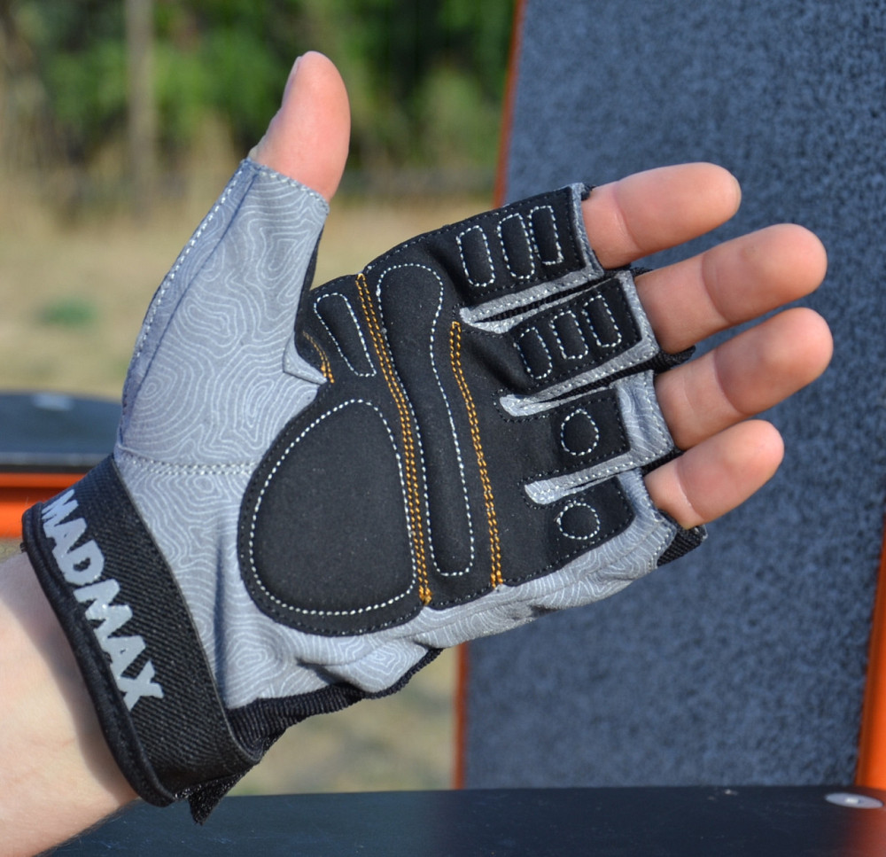 Рукавички для фітнесу MadMax MFG-871 Damasteel Grey/Black XXL Каменское - изображение 5