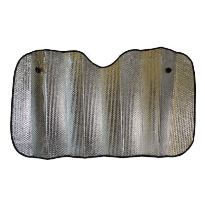 Сонцезахисний екран в автомобіль Poputchik дзеркальні 1300*600 см (08-003-М) Вінниця - фото 1