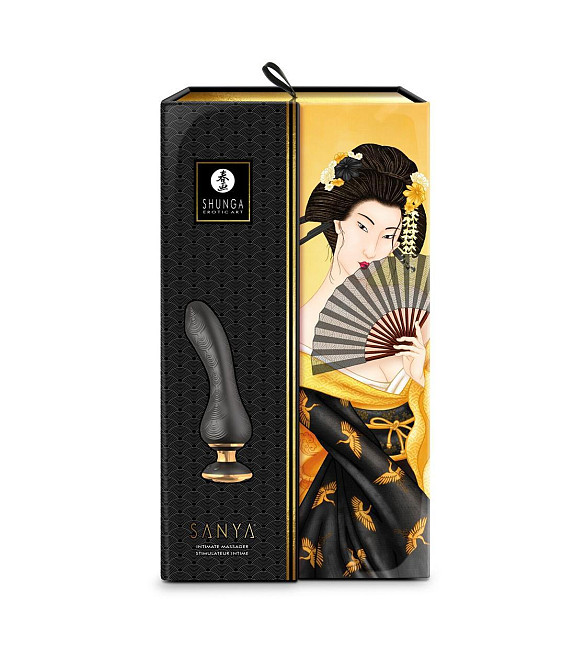 Вибратор для точки G Shunga Sanya Black, гибкий ствол Sex Aura Киев - изображение 7