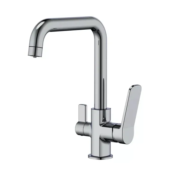 Смеситель для кухни под фильтр Frap F4361 на две воды , хром Киев