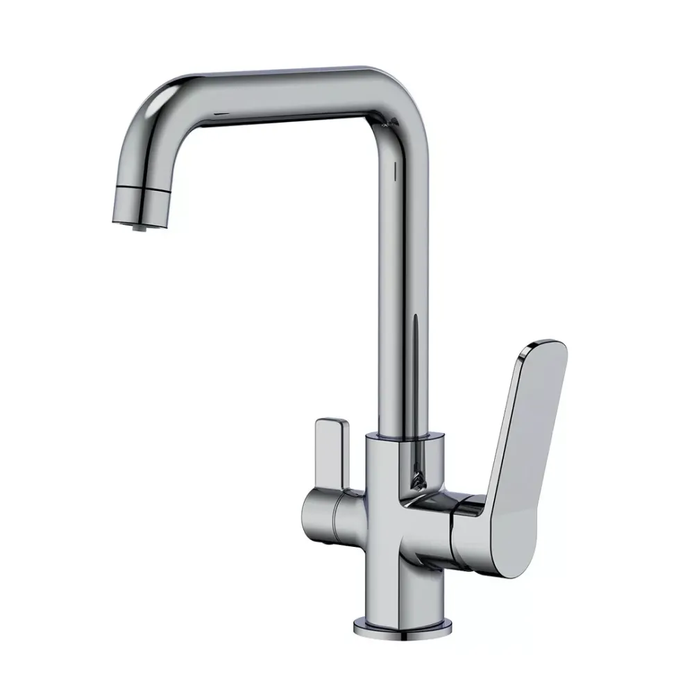 Смеситель для кухни под фильтр Frap F4361 на две воды , хром Киев - изображение 1