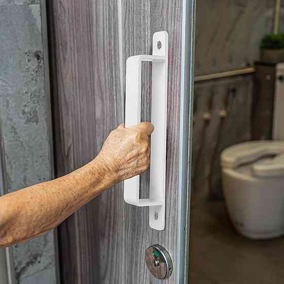 Ручка дверная Модель 032 Белая Чугунная Vintage 156 мм набор 2 для входных и межкомнатных дверей тяжёлая Киев