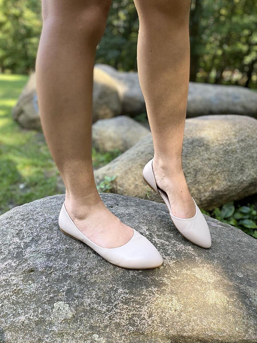 ALEX BELL Балетки жіночі ALEX BELL 700K-1-20AP бежеві (весна-осінь, шкіра натуральна) (3122) Коломия - фото 7