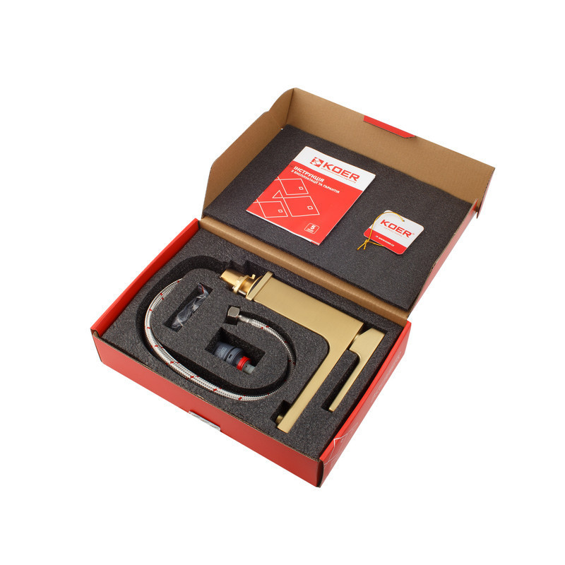 Змішувач для умивальника KOER KB-10009-12 (Колір матове золото) (KR5977)   ( 28605 ) Харьков - изображение 2