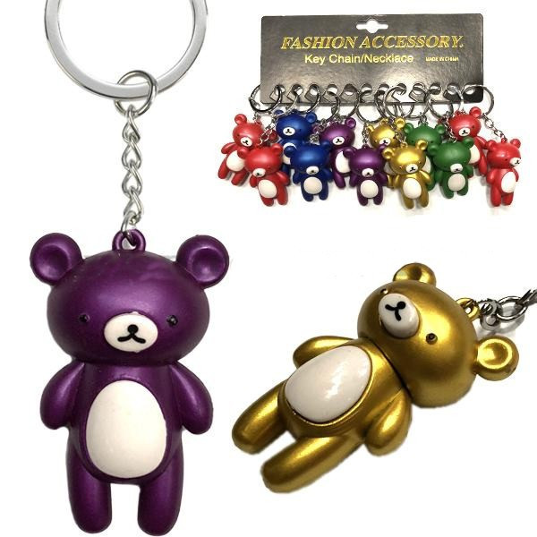 Брелок для ключів великий Ведмедик 12 шт Київ - фото 1